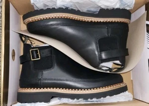 NEW Georgia Boot AMP X-LITE Women's Black Buckle Chelsea Romeo Size 9M - Picture 1 of 7