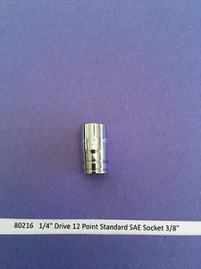 GearWrench 80216 1/4" Unidad 12 Puntos Estándar SAE Enchufe 3/8" - Imagen 1 de 1
