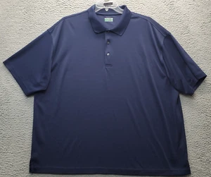 Camisa Polo Ben Hogan Para Hombres 3XL Azul Marino Sólida Rendimiento de Golf Manga Corta Cuello - Imagen 1 de 7