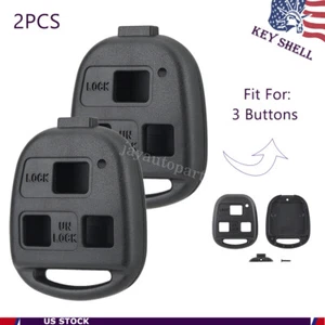 2 Para Lexus ES330 RX330 RX350 ES300 GS300 Mando a Distancia Llavero Carcasa Estuche 3 Botones - Imagen 1 de 8