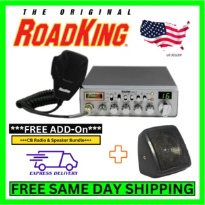 ROADKING CB RADIO VOLLE GRÖSSE 4-PIN MIKROFON USB SWR/RF METER PA + KOSTENLOSER LAUTSPRECHER - Bild 1 von 8