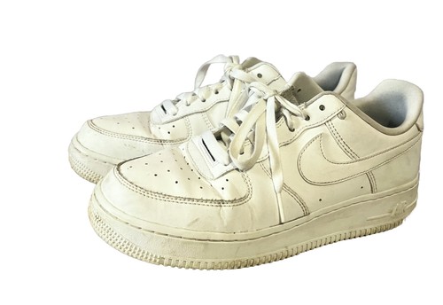 NIKE Sneakers Air Force One donna taglia 8 5 pelle bianca buone condizioni ottimo affare
