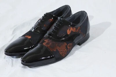 Giovanni Conti  Men's dress leather-fabric  shoes US 8.5 Made in Italy - Image 1 of 4