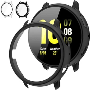 Hard PC Case with Tempered Glass Screen Protector for Samsung Galaxy Active 2 - Picture 1 of 16