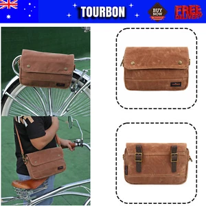 Tourbon Bike Handlebar/Saddle Case Bicycle Frame Zip Pouch Cycling Bag Pannier - Picture 1 of 23