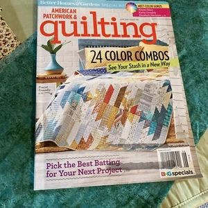 American Patchwork and Quilting Juni 2017 24 Farben Kombinationen VORRAT Büste Rückseite Ausgabe - Bild 1 von 8