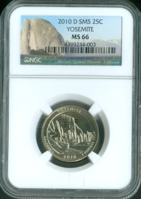 2010 D Yosemite Quarter NGC MS66 SMS . - Image 1 of 2