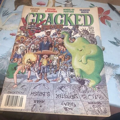 CRACKED Magazine #222, SEPTEMBER 1986, STEVEN SPIELBERG, WHEEL OF FORTUNE! - Image 1 of 4