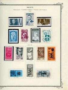 BRAZIL Selections on Scott Specialty Album Page Lot #56 - SEE SCAN - $$$ - Picture 1 of 1