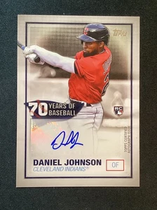 2021 Topps 70 Years of Baseball Auto Daniel Johnson #70YA-DJO Rookie Auto RC - Picture 1 of 2