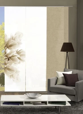 3er-Set Schiebegardinen MALENKA blickdicht, Höhe 245 cm, sand WFI - Bild 1 von 4