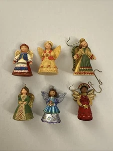 Joy to the World Angels 2007 Hallmark Set di 6 ornamenti in miniatura MM16 - Foto 1 di 2