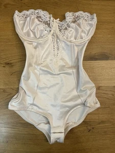 Sujetador de encaje Spandex satinado brillante vintage Sears talla 34D - Imagen 1 de 9