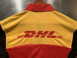 NWOT DHL Employee Uniform Cotton Blend 3 Button Polo Short Sleeve Small - Picture 1 of 16