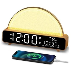 Sunrise Alarm Clock Wake Up Light with Sunrise Simulation White Noise Machine - Picture 1 of 7