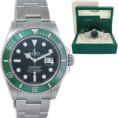 Caja de reloj Rolex Submariner 2022 41 mm Green Kermit 126610LV como nueva Foto 1 de 4