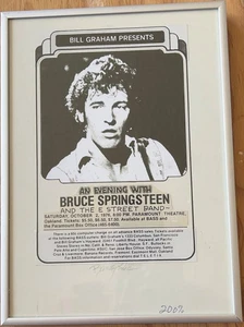 Bruce Springsteen Original Poster Art Paste Up, Signed By Artist: Randy Tuten - Picture 1 of 5
