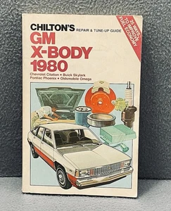 Manual de reparación Chilton GM 1980 General Motors X-Body Citation Skylark Omega - Imagen 1 de 7