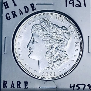 1921 MORGAN SILVER DOLLAR HI GRADE GENUINE U.S. MINT RARE COIN 4579 - Picture 1 of 3