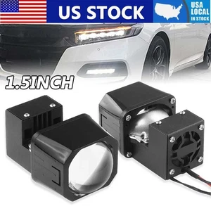 2X 1.5" Mini Bi-LED Projector Lens 80W 6000K Hi-Lo Headlight Kit Retrofit Blubs - Picture 1 of 15