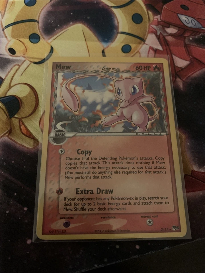 Pokemon Mew Delta Species Holo 003/017 Pop Series 5 Inverted Back - Image 1 of 4