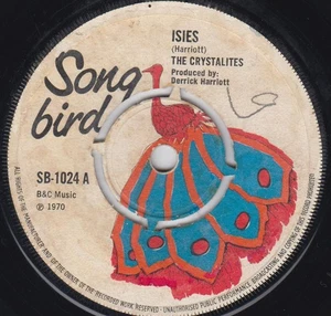 The Crystalites - Isies Vinyl Jul 1970 7", Single UK SB 1024 - Picture 1 of 1