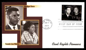 Mayfairstamps US FDC 2009 Medgar Evers and Fannie Lou Hamer First Day Cover aau_ - Picture 1 of 2