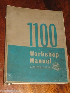 MORRIS 1100 original BMC 1963 WORKSHOP MANUAL with 1964 AUSTRALIAN SUPPLEMENT NR - Picture 1 of 6