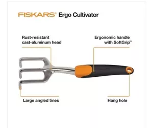 Fiskars Ergo Grubber - Schwerlast Gartenarbeit Handwerkzeug Rechen - Bild 1 von 6