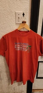 Vintage Abercrombie Kids Humor Tee Shirt Youth XL Funny Boys Mountain Bike Fitch - Picture 1 of 5
