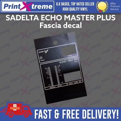 Sadelta Echo Master Plus CB Radio Mikrofon Aufkleber Aufkleber selbstklebend Vinyl - Bild 1 von 4
