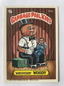 Carte Garbage Pail Kids - Les Crados - Topps GPK 1986 Whisperin Woody 152a - Foto 1 di 2