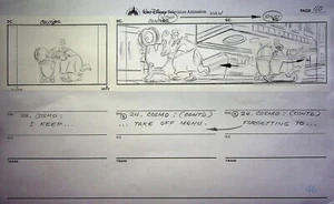 Disney Buzz Lightyear of Star Command 2000 Animated TV Series Storyboard Pencil - Bild 1 von 2
