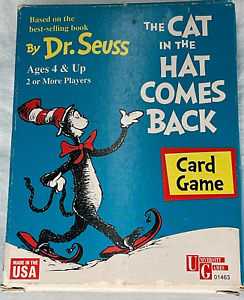 Vintage Cat In The Hat Comes Back Dr. Seuss Card Game ABC Flash Cards-USA Made