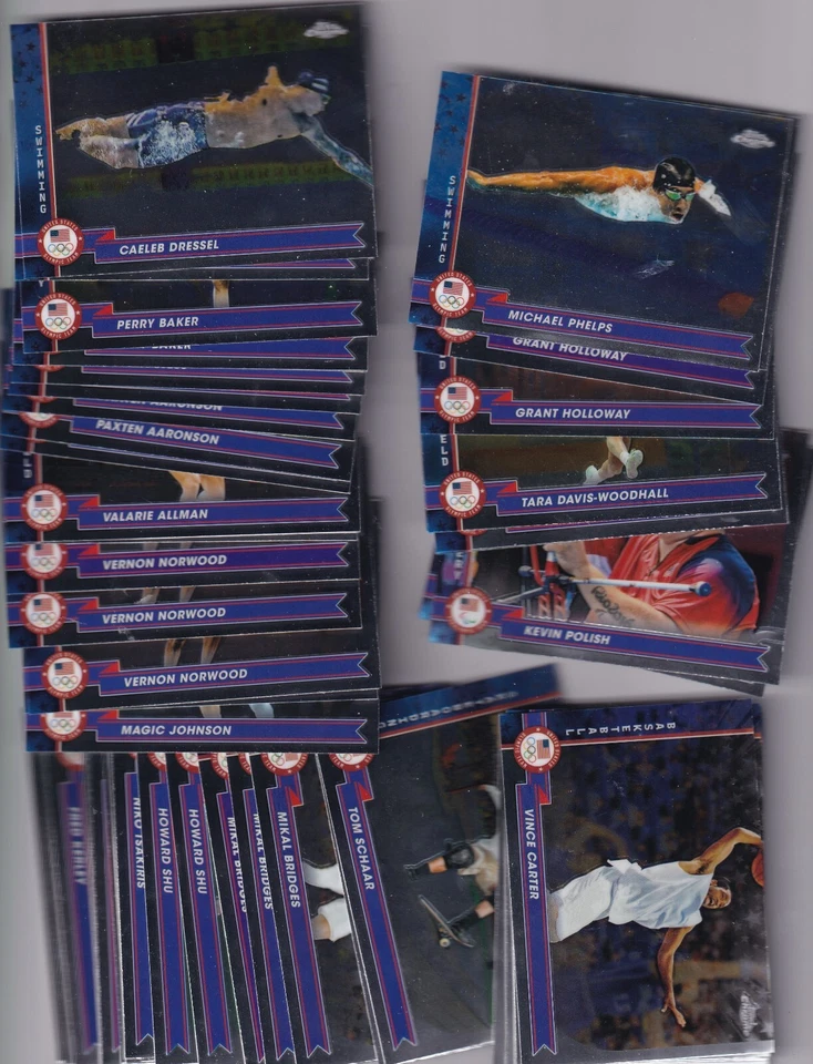 Horizontal Base 2024 Topps Chrome Olympics 101-200 Pick Your Card List - Image 1 of 1