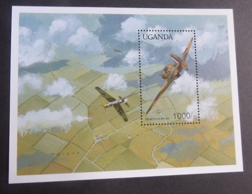 Avión Uganda 1990 50 aniversario Segunda Guerra Mundial MS MS815 MNH UM sin montar como nuevo Foto 1 de 1