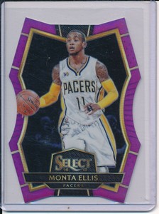 2016-17 Select Prizms Purple Die-Cut #137 Monta Ellis #/D 46/99