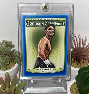 Ryan Garcia Boxing Mint Condition Blue Border  +magnetic  Goodwin Champions King