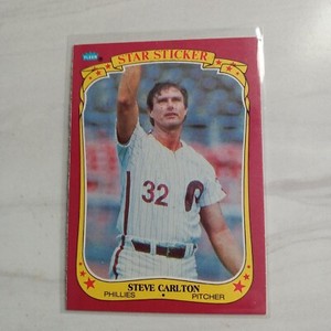 1986 Fleer Star Stickers Steve Carlton #21 Philadelphia Phillies Baseball ⚾️