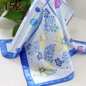 New 3Pcs 50cm Fashion Elegant Silk Satin Women Small Square Head Neck Scarf 52 - Picture 1 of 12