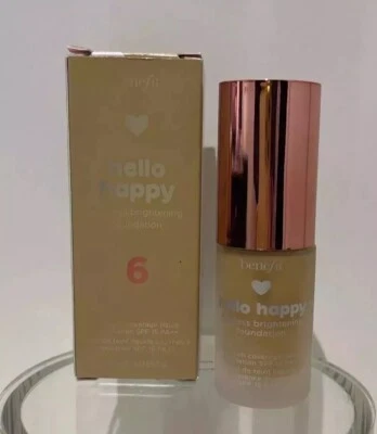 Benefit Hello Happy Flawless Brightening Foundation Mini 10ml. BNIB. AUTHENTIC - Image 1 of 2