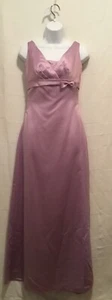 Size 4 Da Vinci Women's Juniors Lavender Long Evening Prom Bridesmaid Gown - Picture 1 of 15