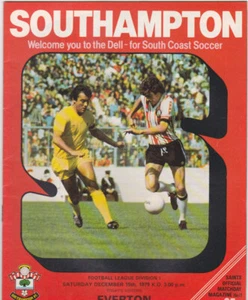 1979/80 SOUTHAMPTON V EVERTON 5-12-1979 DIVISION 1 - Picture 1 of 1