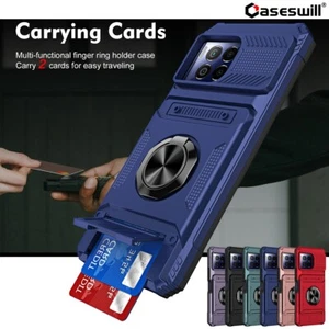 Funda tipo billetera con soporte para tarjeta a prueba de golpes para T-Mobile REVVL 7/7 Pro - Imagen 1 de 32