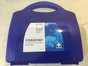 Sterochef Kitchen Catering wall Fitting First Aid Kit - Picture 1 of 14