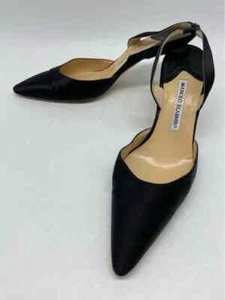 Pre-Owned Manolo Blahnik Black Size 39 Mule Heels - Imagen 1 de 7