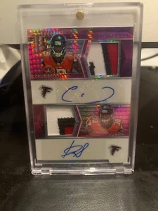 Calvin Ridley Ito Smith Spectra 2018 Pink Prizm Dual Autograph Patch 09/15 AUTO - Bild 1 von 2