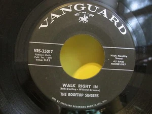 The Rooftop Singers Walk Right In b/w Cool Water Vanguard VRS-35017 - Picture 1 of 2