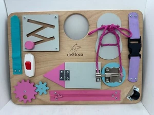 Tablero ocupado deMoca juguetes Montessori niños pequeños actividades de madera - Imagen 1 de 4