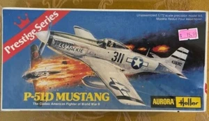 Kit Modelo Aurora Heller #6607 (1977): P-51D Mustang, Serie Prestige, 1/72; NISB - Imagen 1 de 2